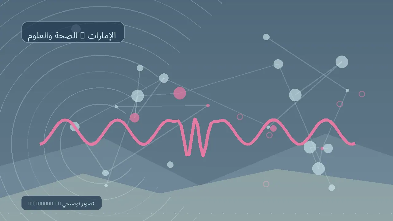الصحة والعلوم / الإمارات — رسم تحريري توضيحي غير فوتوغرافي