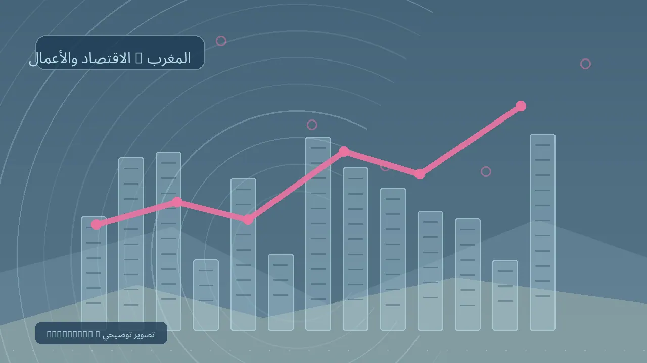 الاقتصاد والأعمال / المغرب — رسم تحريري توضيحي غير فوتوغرافي