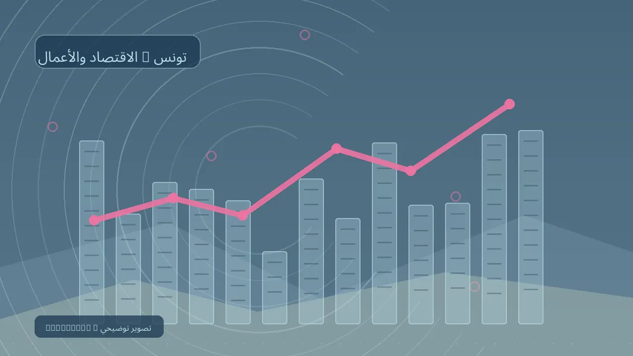 تونس تتجه لتطوير السياحة الزراعية العضوية كمنتج مستدام — رسم تحريري توضيحي غير فوتوغرافي